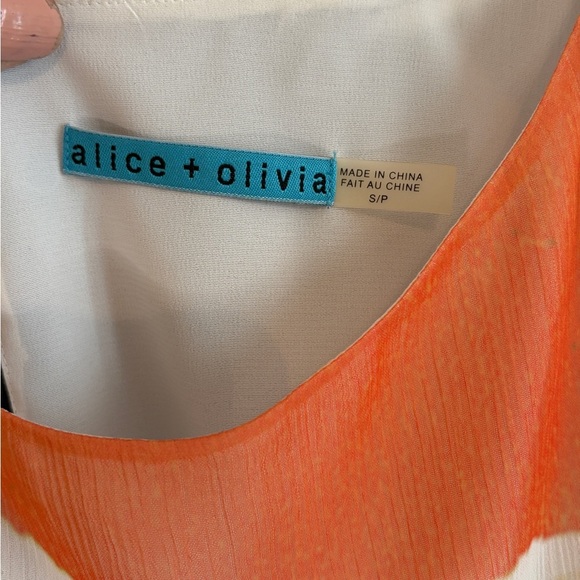 Alice & Olivia Multicolor Pleated Women's Top - Picture 5 of 7